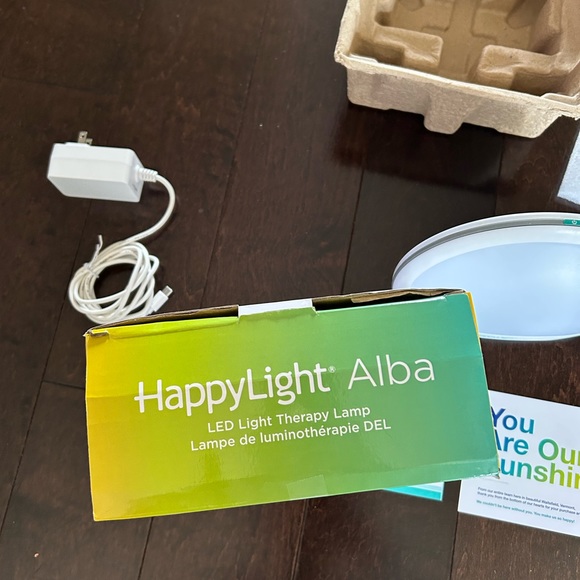 Verilux HappyLight Alba Round UV-Free LED Therapy Lamp Adjustable Brightness - Picture 9 of 9